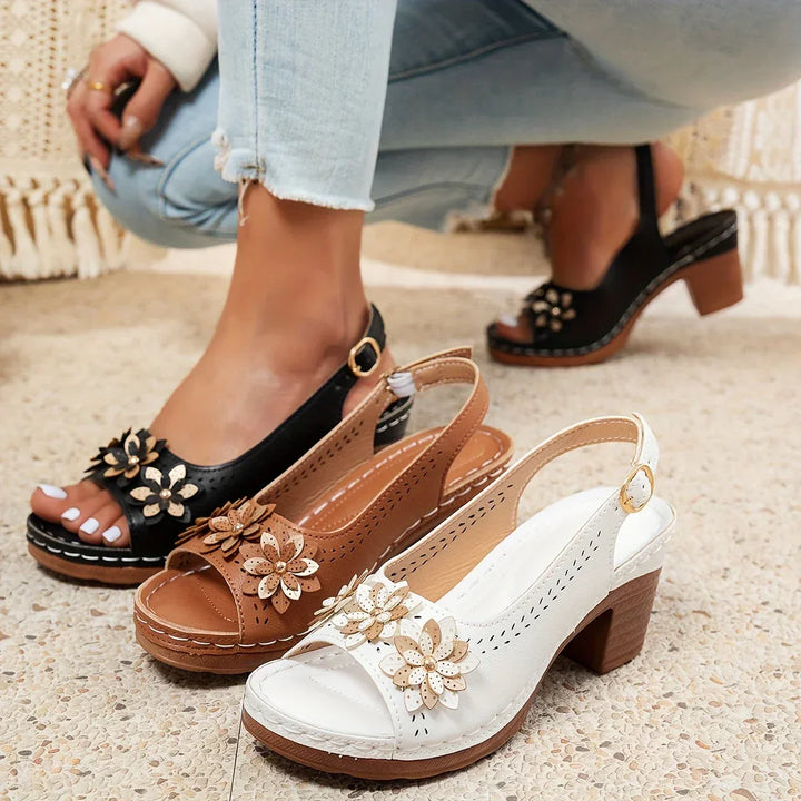 Alina - Stylish Thick Heels Sandals
