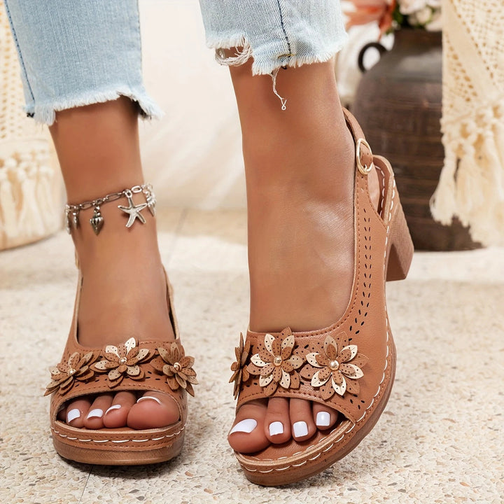 Alina - Stylish Thick Heels Sandals
