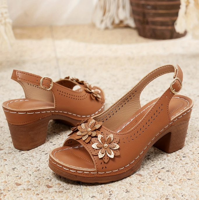 Alina - Stylish Thick Heels Sandals