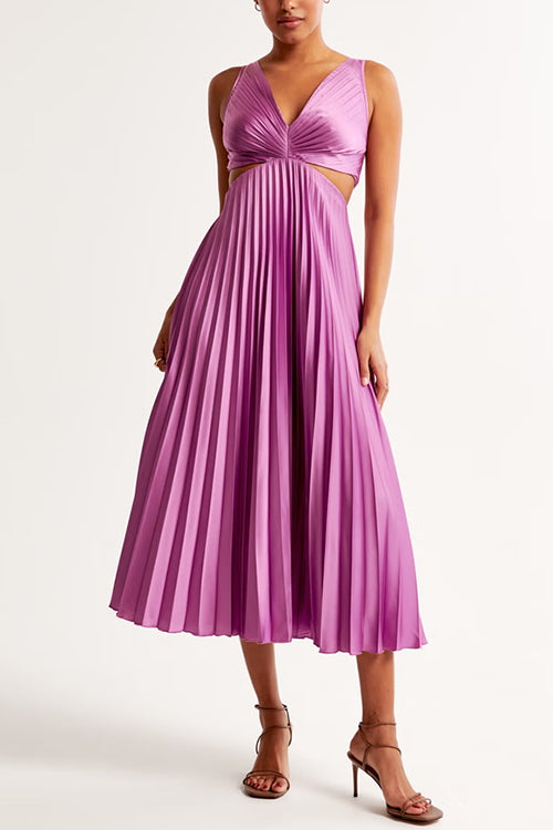 Ella | Elegant Pleated Maxi Dress