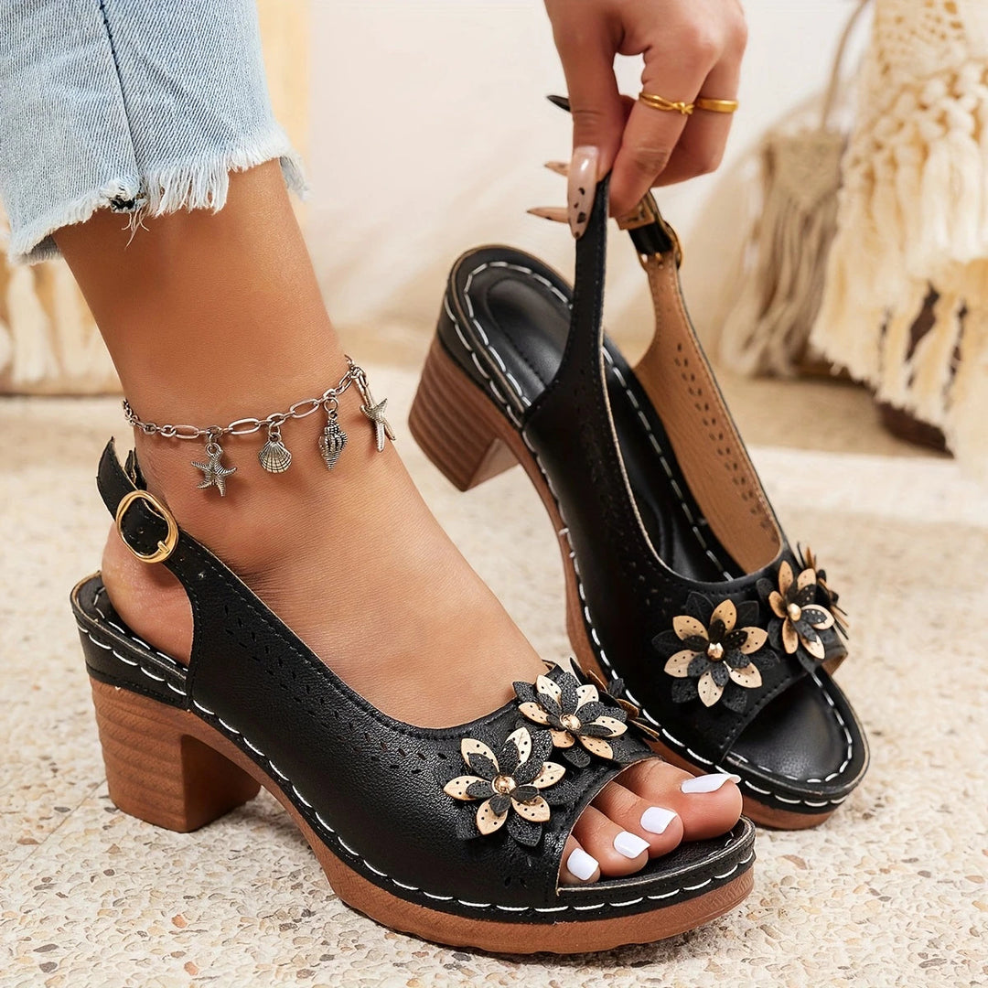 Alina - Stylish Thick Heels Sandals