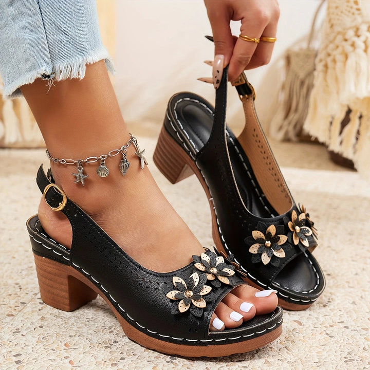 Alina - Stylish Thick Heels Sandals