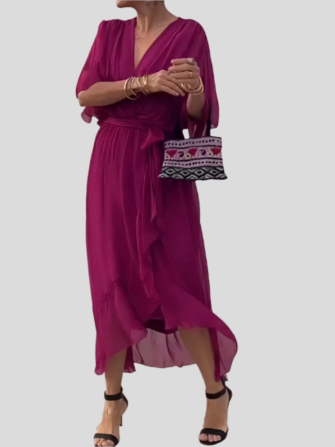 Lilijana - Comfortable Silk Dress