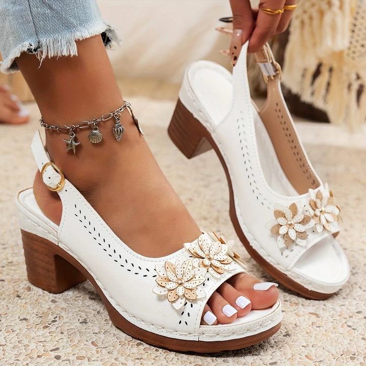 Alina - Stylish Thick Heels Sandals