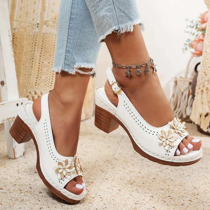 Alina - Stylish Thick Heels Sandals