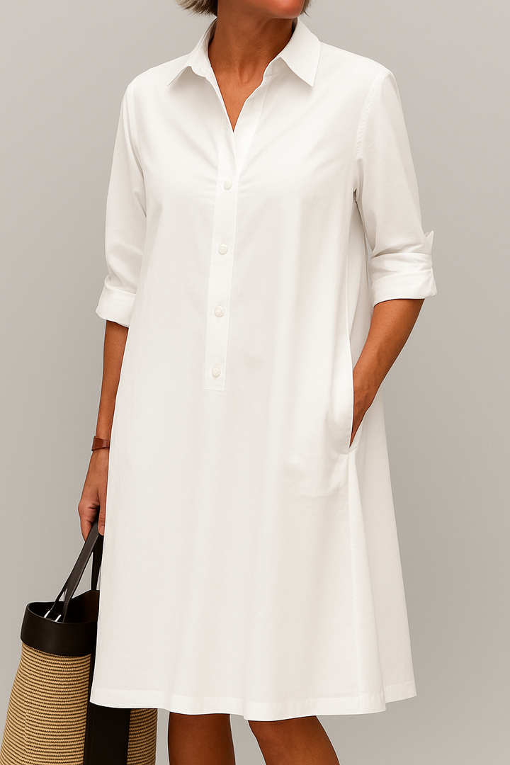 Hazel - Button-up shirt dress