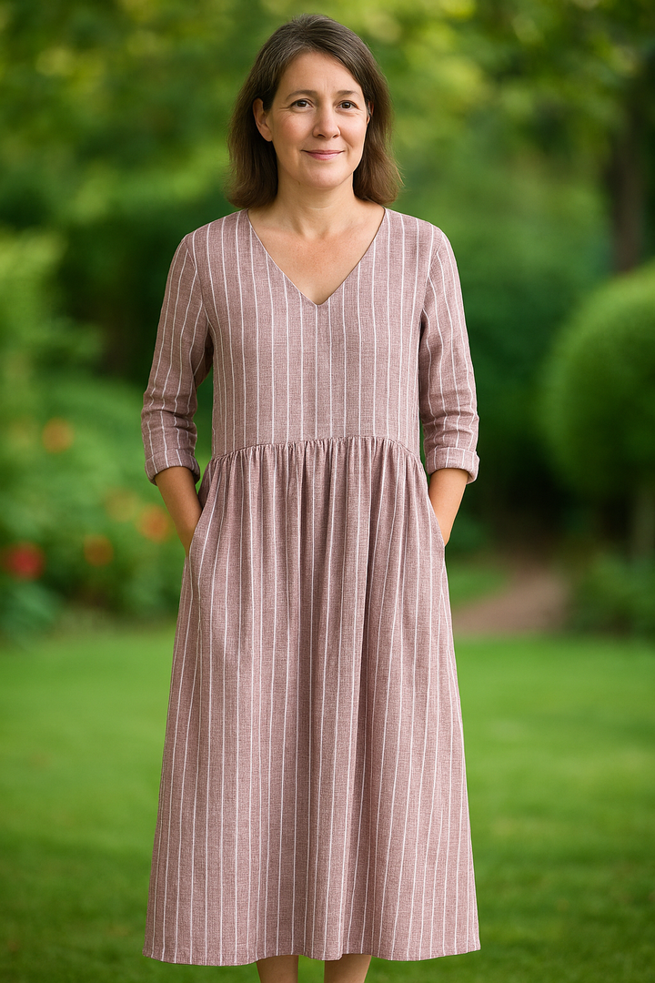 Georgia - Casual Striped Dress