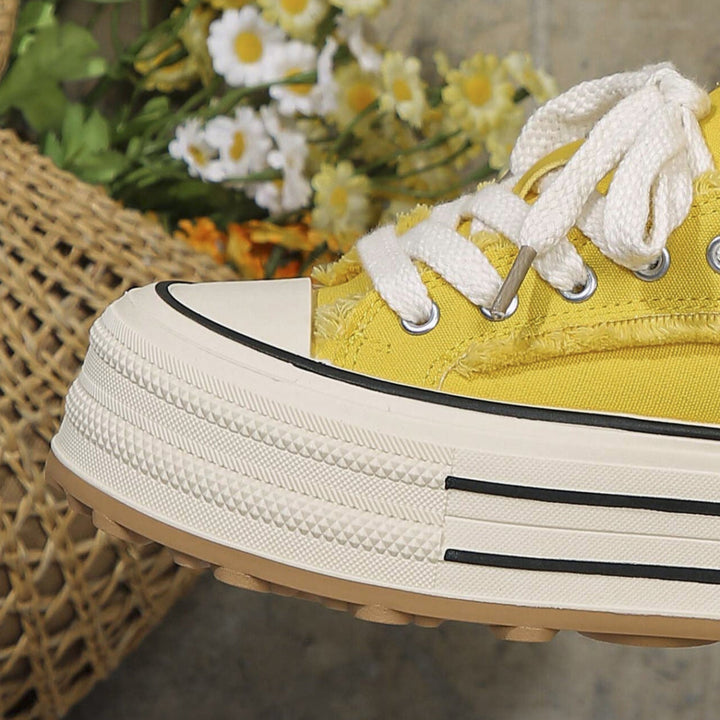 Lila | Fringed Platform Sneaker