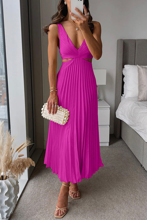 Ella | Elegant Pleated Maxi Dress