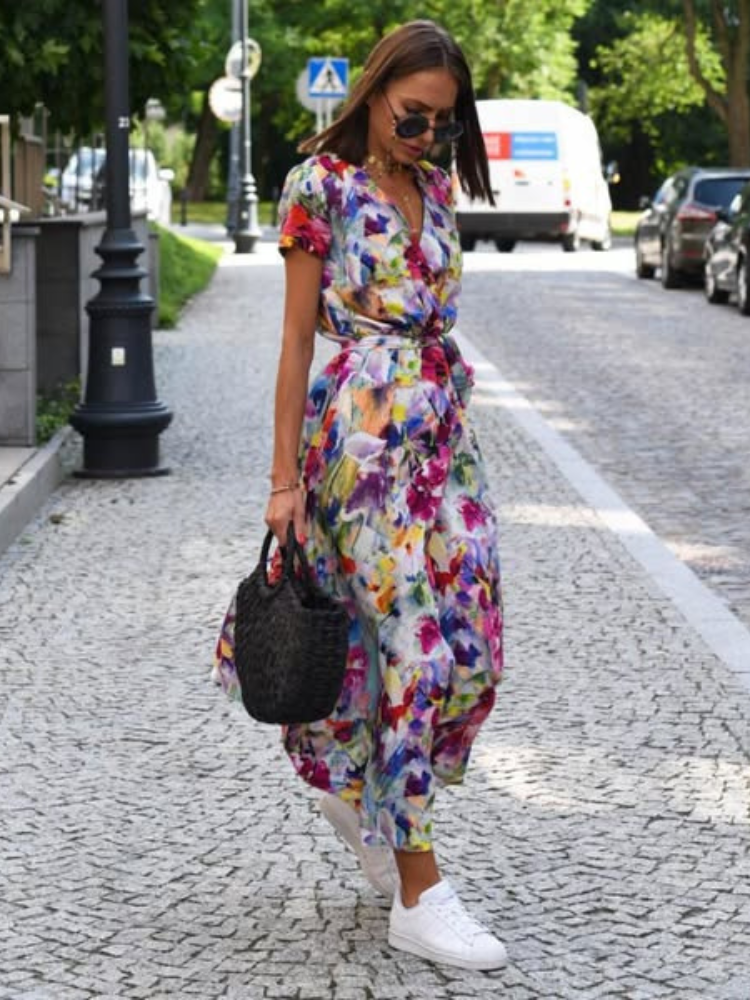Evelyn - Flowing Wrap Dress