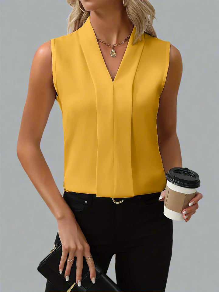 Renée | Sleeveless V-Neck Blouse