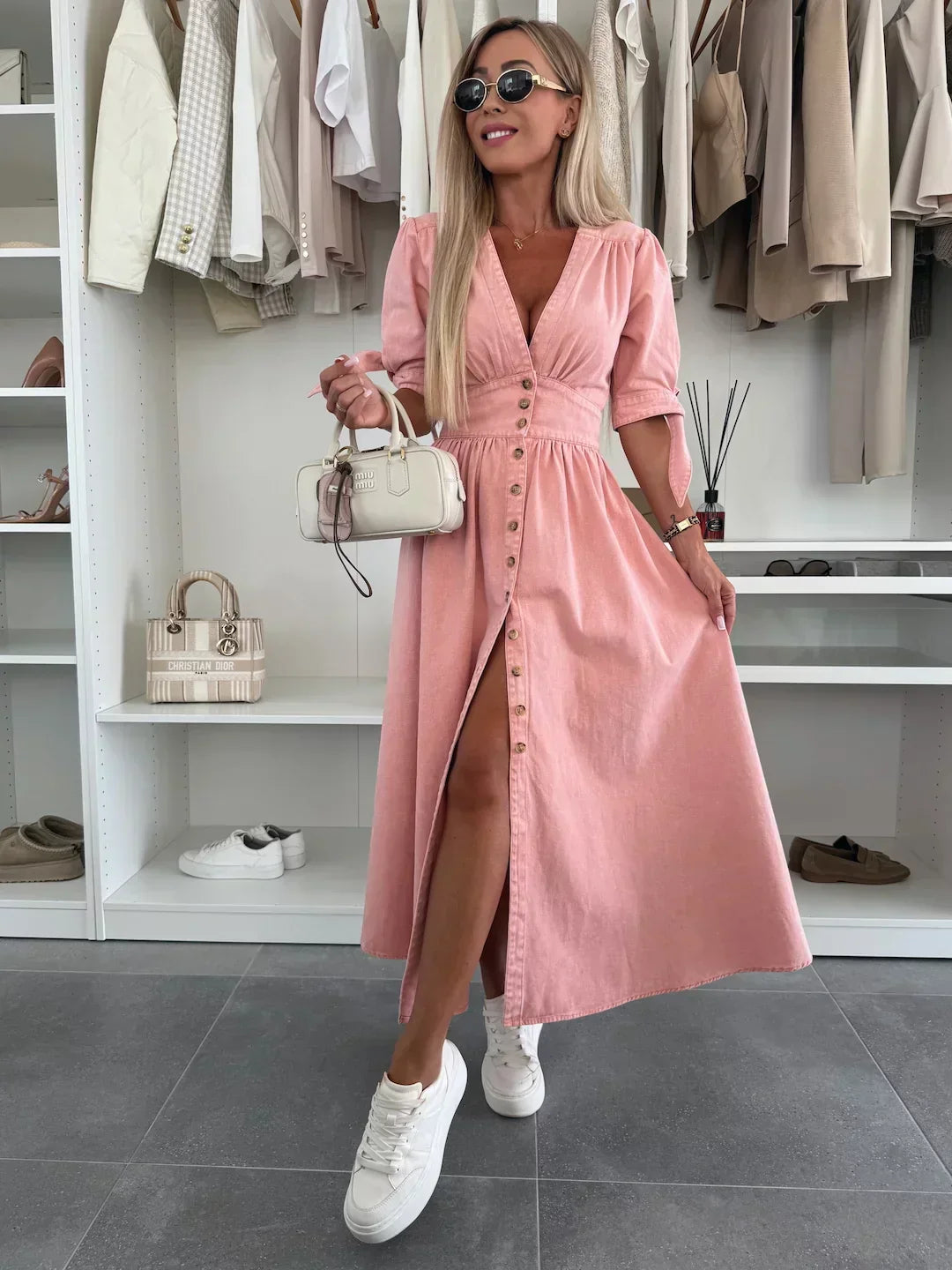 Ivanka - Radiant Denim Dress