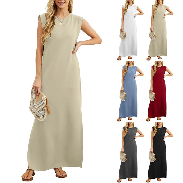 Leah - Elegant Wrinkle-Free Maxi Dress