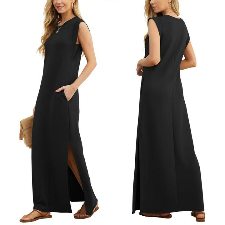 Leah - Elegant Wrinkle-Free Maxi Dress