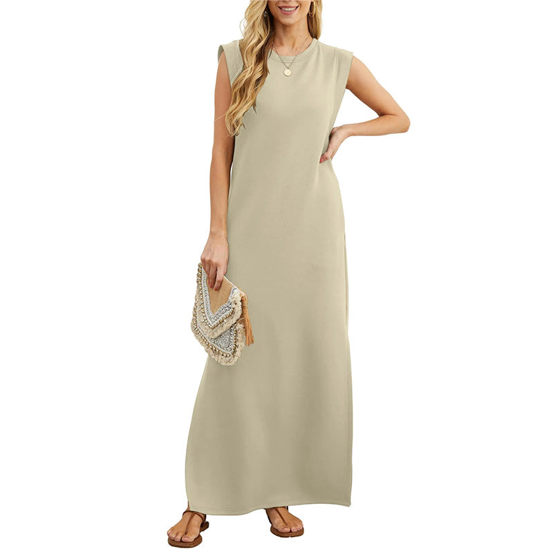Leah - Elegant Wrinkle-Free Maxi Dress