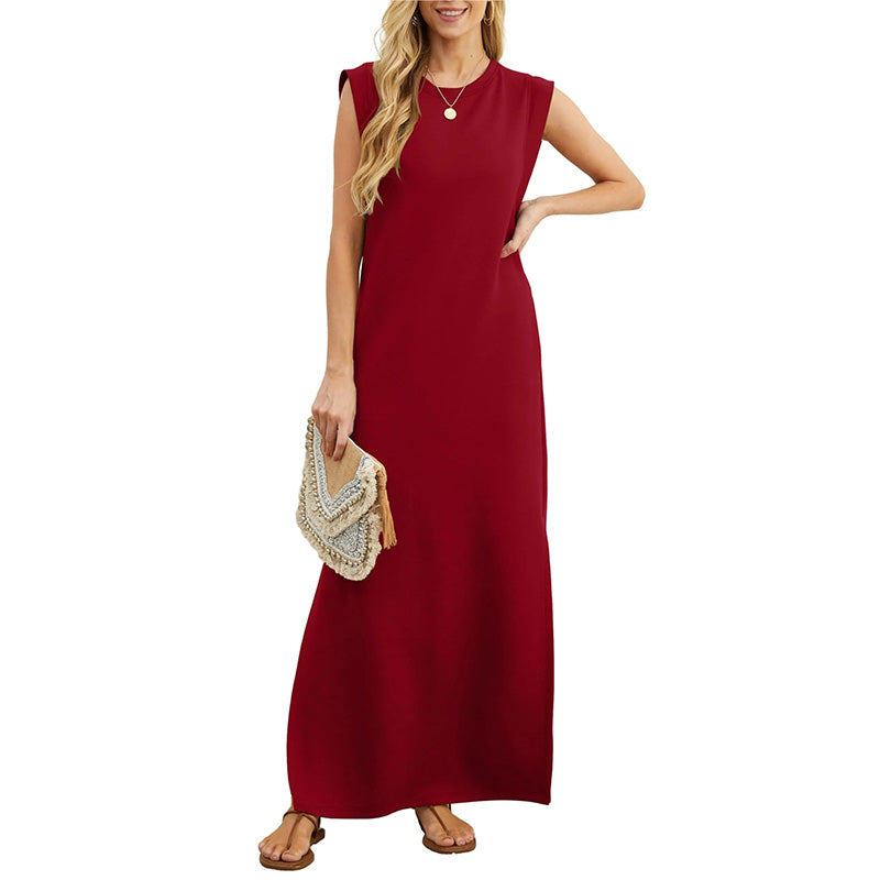 Leah - Elegant Wrinkle-Free Maxi Dress