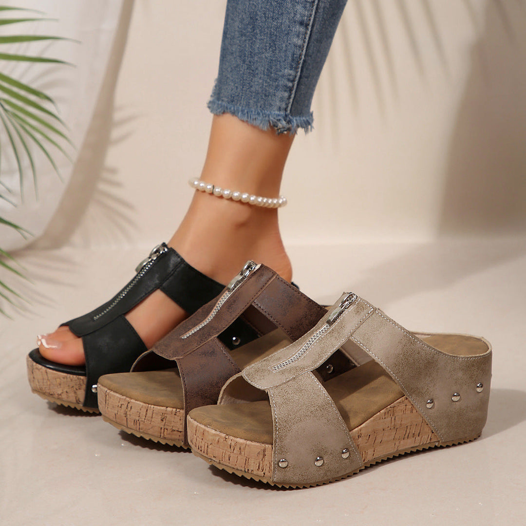 Nicole™ - Stylish Wedge Sandals