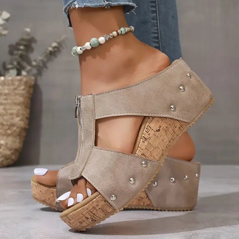 Nicole™ - Stylish Wedge Sandals